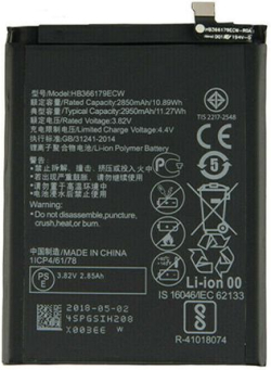 Батерия за смартфон HB366179ECW батерия за телефон Huawei Nova 2, 3.82V, 2950mAh