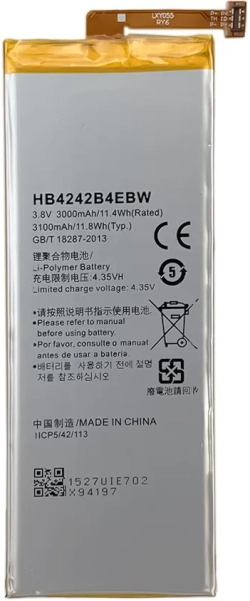 Батерия за смартфон HB4242B4EBW Huawei Honor 6, 3.8V, 3000mAh