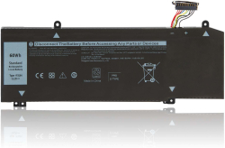 Батерия за лаптоп Dell, 4 клетки, 15.2V, 60Wh, Оригинална