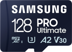 SD/флаш карта amsung PRO Ultimate, 128GB, 130 - 200 MB/s, MicroSD, U3, V30 + USB адаптер