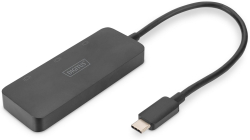 USB Хъб DIGITUS DS-45334 :: 3-портов MST видео хъб USB-C - 3x DisplayPort 1.4, 4K-60Hz