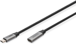 Кабел/адаптер DIGITUS DB-300230-010-S :: Кабел USB USB-3.0 Gen.1 Type-C, удължителен, M-F, 1м
