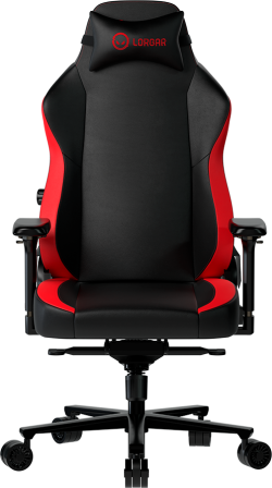 Геймърски стол Lorgar Embrace 533, 4D регулируем, с подлакътник, Черен/Червен