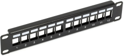 10in празен пач панел 12-port