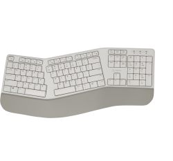 Клавиатура SBOX WK-905 :: Клавиатура, ERGO Line, безжична, Wireless, бяла