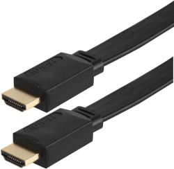 Кабел/адаптер SBOX HDMI-FLAT-15B :: Кабел HDMI v1.4 M-M, плосък, FLAT, 1.5м 