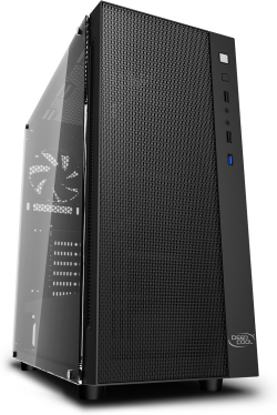 Кутия Deepcool MATREXX 55 Mesh, Mid Tower Case, 2x USB 2.0, 1x USB 3.0, 1x Audio, черен