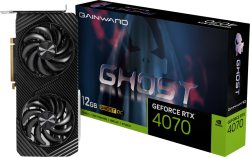 Видеокарта Gainward GeForce RTX4070 Ghost OC, 12GB GDDR6X, 1x HDMI 2.1, 3x DP 1.4a, 2 fan