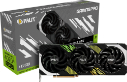 Видеокарта Palit GeForce RTX 4070Ti Super GamingPro OC, 16GB GDDR6X, 1x HDMI 2.1a, 3x DP 1.4a