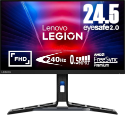 Монитор Геймърски Lenovo Legion R25F-30 24.5" 1920 x 1080 Full HD, VA, 0.5ms, 240Hz, 2x HDMI 2.1, 1x DP 1.4, черен