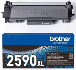 Тонер за лазерен принтер Brother TN-2590XL, за Brother HL-L2400DW/ HL-L2865DW, 3000 копия, черен