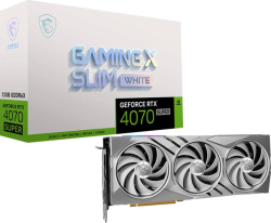 Видеокарта MSI GeForce RTX 4070 Super Gaming X Slim White 12GB GDDR6