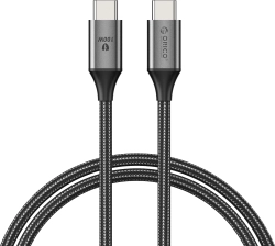 Orico кабел Cable USB C-to-C PD 100W Charging 1.0m Black - CDX-100CC-BK