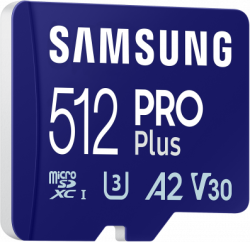 SD/флаш карта Карта памет Samsung PRO Plus, microSDXC, UHS-I, 512GB, Адаптер