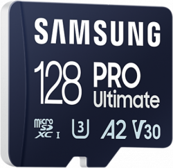 Карта памет Samsung PRO Ultimate, microSDXC, UHS-I, 128GB, Адаптер