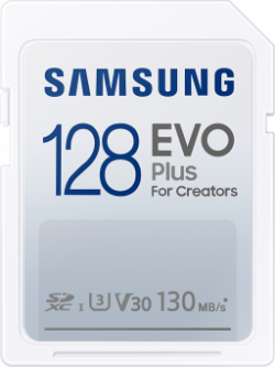 SD/флаш карта Карта памет Samsung EVO Plus, SD Card, 128GB, Бяла