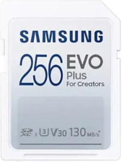 SD/флаш карта Карта памет Samsung EVO Plus, SD Card, 256GB, Бяла