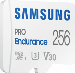 Карта памет Samsung PRO Endurance, microSDXC, UHS-I, 256GB, Адаптер