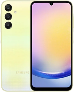Смартфон Samsung SM-A256 GALAXY A25 5G 256GB 8GB, 13MP, 60MP, microSDXC, жълт, 6.5"