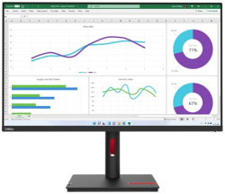 Монитор LENOVO ThinkVision T32h-30 31.5inch IPS 16:9 2560x1440 60Hz 350cd-m2 1000:1 4ms 1xHDMI 2.1 1xDP 1.4 1xUSB-C 4xUSB-A 1xRJ45 3y