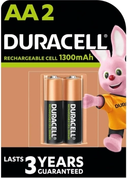 Батерия Акумулаторна батерия DURACELL R6 AA, 1300mAh NiMH, 1.2V, 4 бр. в опаковка 