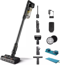 Прахосмукачка Philips 7000 Series Aqua, 80 dB, LCD дисплей, Четка Aqua, Черен