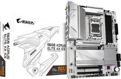 Дънна платка Gigabyte B650 Aorus Elite AX ICE, AM5, 4x DDR5, 4 x SATA 6.0 Gb/s, ATX