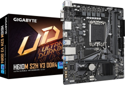 Дънна платка Gigabyte H610M S2H V3, LGA1700, 2x DRR4, 4x SATA3 6.0 Gb/s, Micro ATX