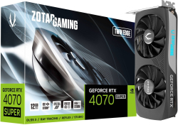 Видеокарта Zotac GeForce RTX 4070 Super Gaming Twin Edge, 12GB GDDR6X, 3x DP 1.4a, 1x HDMI