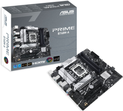 Дънна платка Asus Prime B760M-A CSM, LGA1700, 4x DDR5, 4x SATA3 6.0 Gb/s, 2x HDMI, Micro ATX