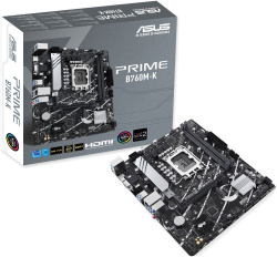 Дънна платка Asus Prime B760M-K, 2x DDR5, LGA1700, 4x SATA 6.0 Gb/s, Micro ATX