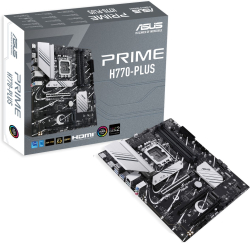Дънна платка Asus Prime H770-Plus, LGA1700, 4x DDR5, 4x SATA3 6.0 Gb/s, ATX