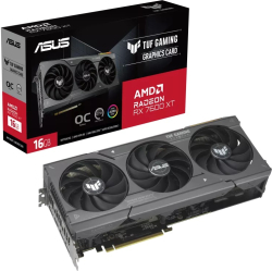 Видеокарта Asus AMD Radeon RX 7600XT TUF Gaming OC, 16GB GDDR6, 1x HDMI 2.1, 3x DP 2.1