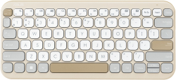 Клавиатура Asus Marshmallow KW100, безжична Bluetooth, обхват до 10 метра, бежов цвят