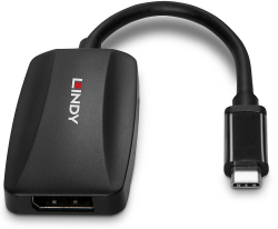 Кабел/адаптер LINDY LNY-43337 :: USB Type C към DisplayPort 1.4, 8K, конвертор