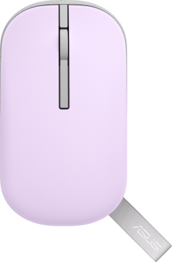 Мишка Asus MD100 Marshmallow, безжична wireless, обхват до 10 метра, лилав цвят