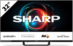 Телевизор Sharp 32FH8E, 32" 1920x1080, LED Android TV, HDMI, USB, Wi-Fi, Android TV, LAN, VESA