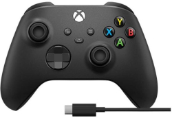 Мултимедиен продукт Геймърски контролер Microsoft Xbox + Type-C кабел Black