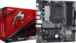 Дънна платка Asrock A520M Phantom Gaming 4, AM4, 4x DDR4, 4x SATA 3, 1x HDMI, mATX
