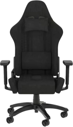 Геймърски стол CORSAIR TC100 RELAXED Gaming Chair, Fabric - Черен