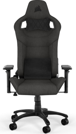 Геймърски стол Corsair T3 RUSH, 4D подлакътници, черен цвят