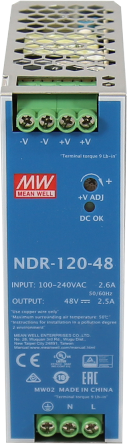 Аксесоар за камера Захранващ адаптор (DIN rail) 52V/130W, NDR-120-48