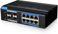 Комутатор/Суич UTEPO UTP7308GE-POE, 8х 1000Mbps, 4 x 1000Mbps Uplink SFP, 802.3 af/at