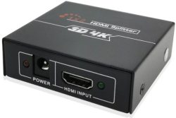 KVM продукт Tendtop TTSP01, 1x HDMI вход, 2х HDMI изход, 4K, 30Hz, 5Vdc, 1A, метален, Черен