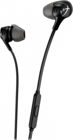 Слушалки Геймърски слушалки тапи с микрофон HyperX Cloud Earbuds II Black