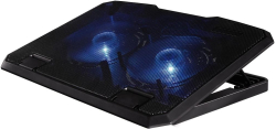 Поставка за лаптоп Hama-53065, 13.3-15.6", USB 2.0, USB 2.0, 900 rpm, Blue LED, Черен
