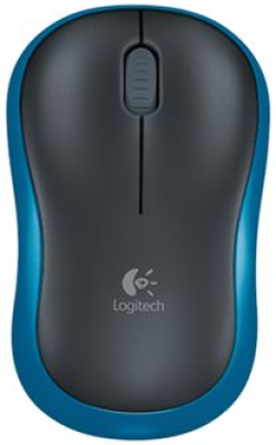 Мишка Logitech Mouse M185 - Черна/Синя