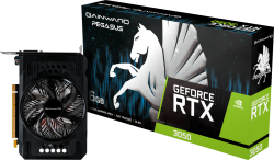 Видеокарта Gainward GeForce RTX 3050 Pegasus, 6GB GDDR6, 1x DVI-D, 1x DP 1.4a, 1x HDMI 2.1