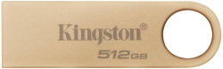 USB флаш памет Kingston DataTraveler SE9 G3, 512 ГБ, 220 MB/s, USB 3.2, Алуминиев корпус, Златист