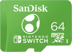 SD/флаш карта SanDisk Nintendo-Licensed, 64GB microSDXC, клас UHS-I, скорост на запис 90MB/s